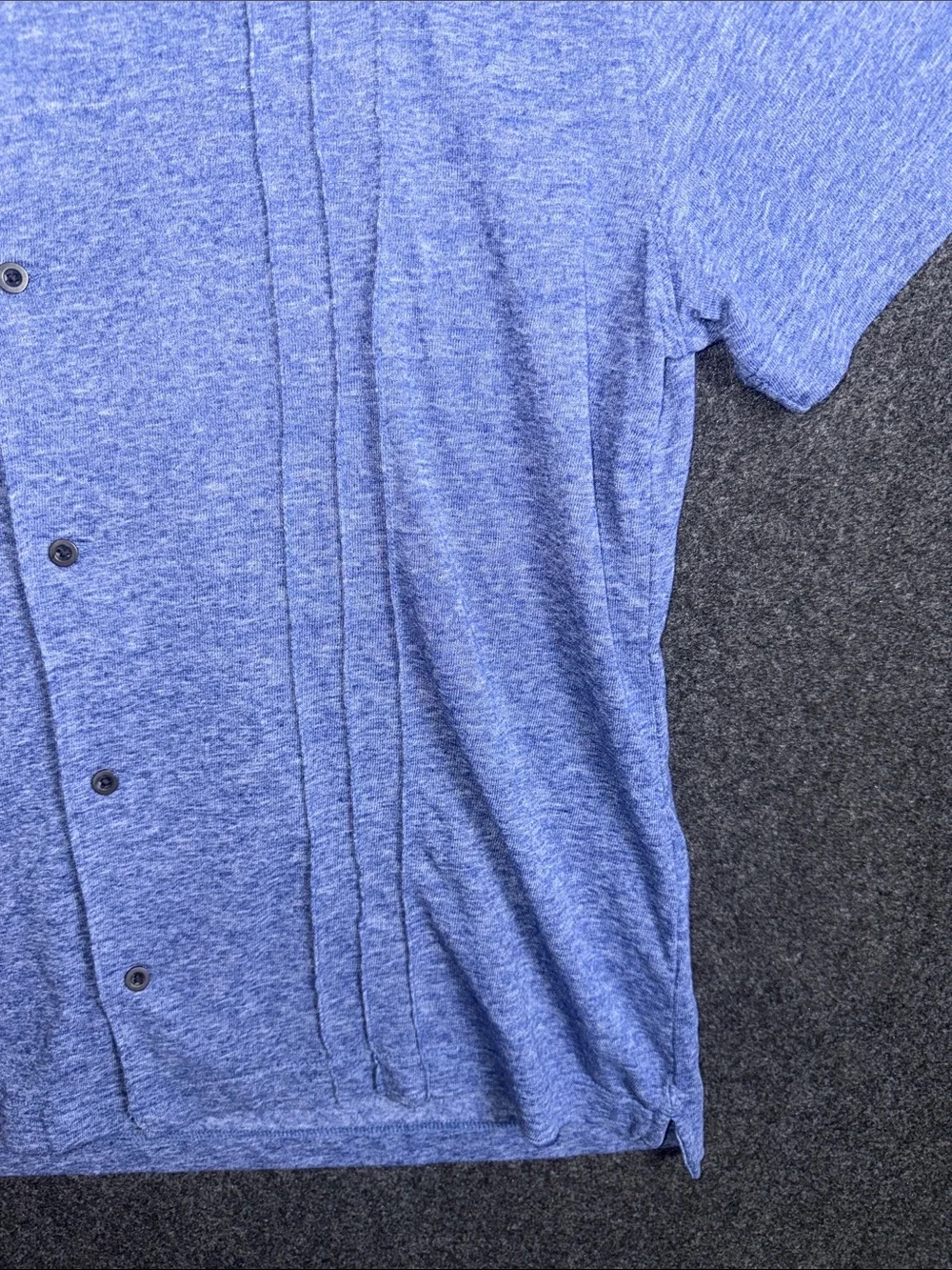 Banana Republic Men's Heathered Periwinkle Knit Shirt Jacket